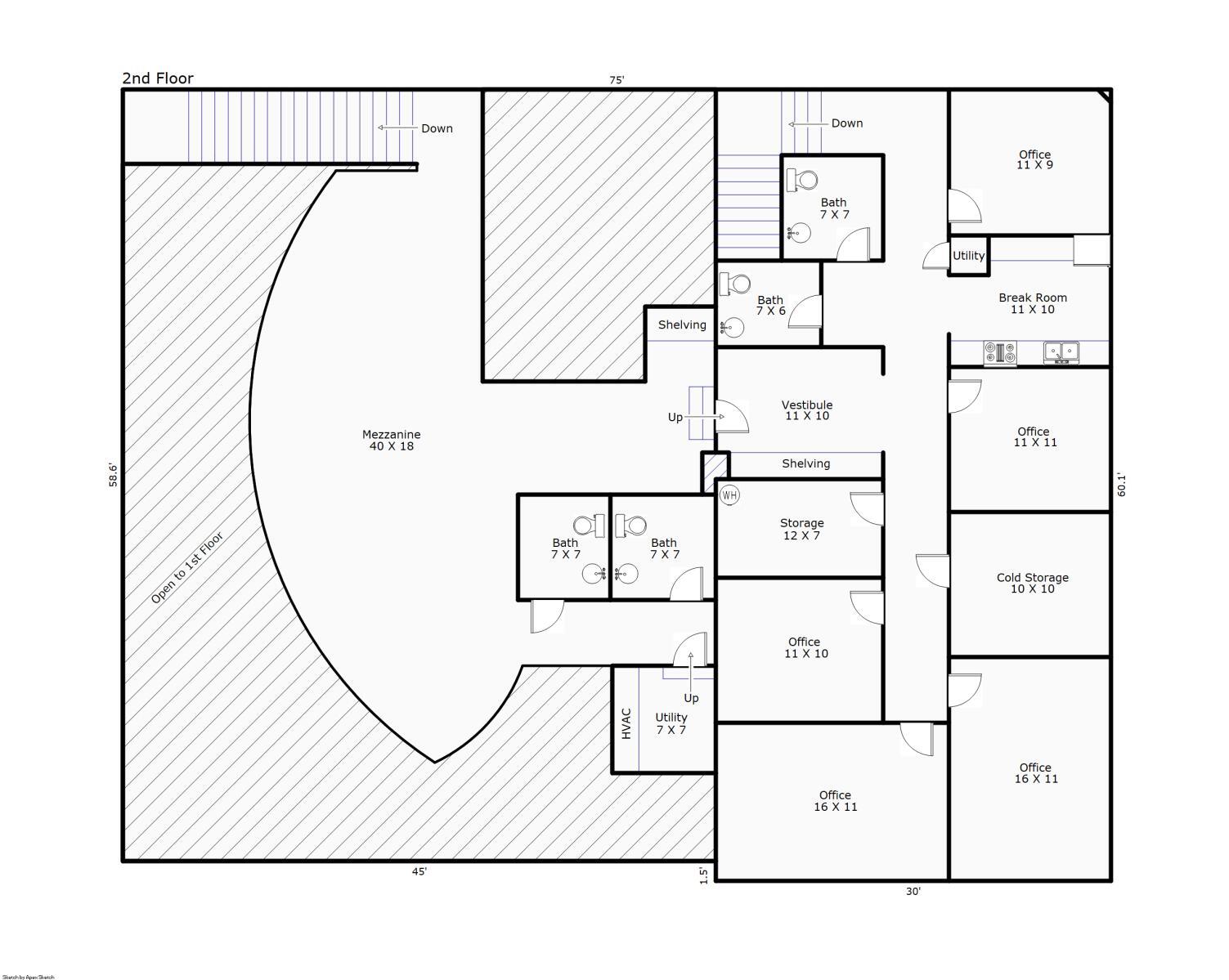 604 N 4th St, Wilmington, NC à vendre Plan d’étage- Image 1 de 4