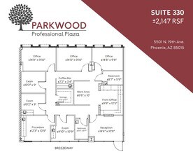 5501 N 19th Ave, Phoenix, AZ for lease Floor Plan- Image 1 of 1