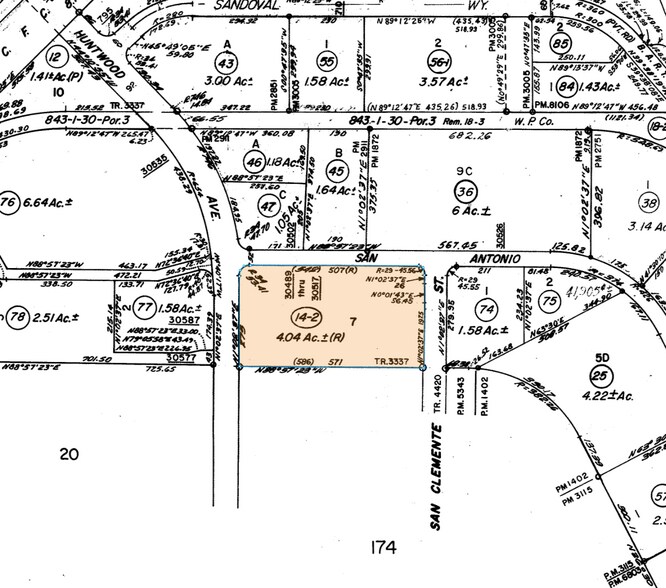 30489-30509 San Antonio St, Hayward, CA à louer - Plan cadastral - Image 2 de 7