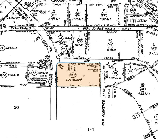 30489-30509 San Antonio St, Hayward, CA for lease - Plat Map - Image 2 of 7