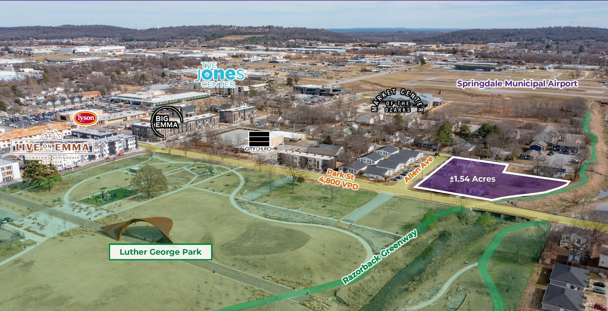 Allen Ave & Park St, Springdale, AR for sale Primary Photo- Image 1 of 3