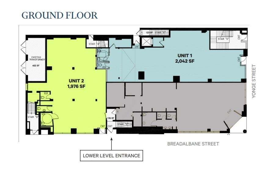 530 Yonge St, Toronto, ON for lease Floor Plan- Image 1 of 1