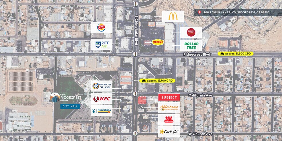 206 S China Lake Blvd, Ridgecrest, CA à louer - Photo du bâtiment - Image 2 de 3