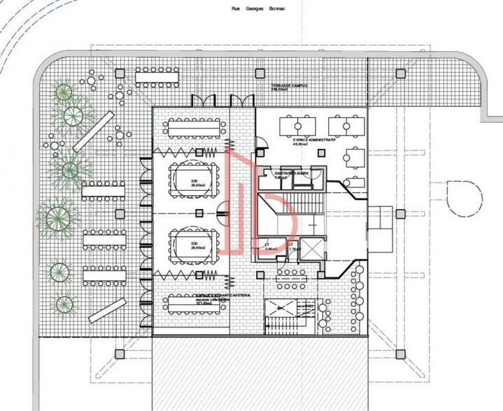 Bureau dans Bordeaux à vendre - Plan d’étage - Image 2 de 3