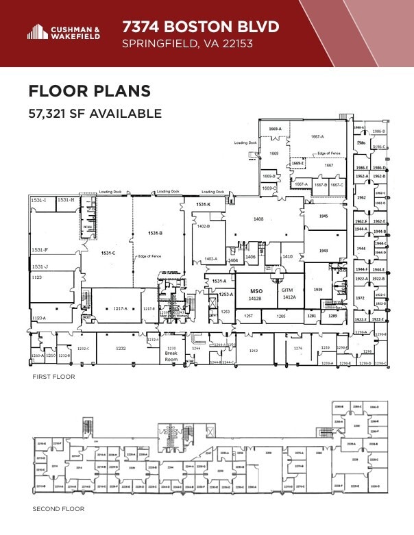 7374 Boston Blvd, Springfield, VA à vendre Plan d’étage- Image 1 de 1