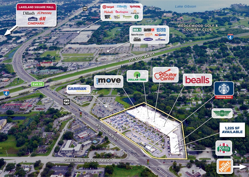 3169-3187 US Highway 98 N, Lakeland, FL for lease - Aerial - Image 2 of 4
