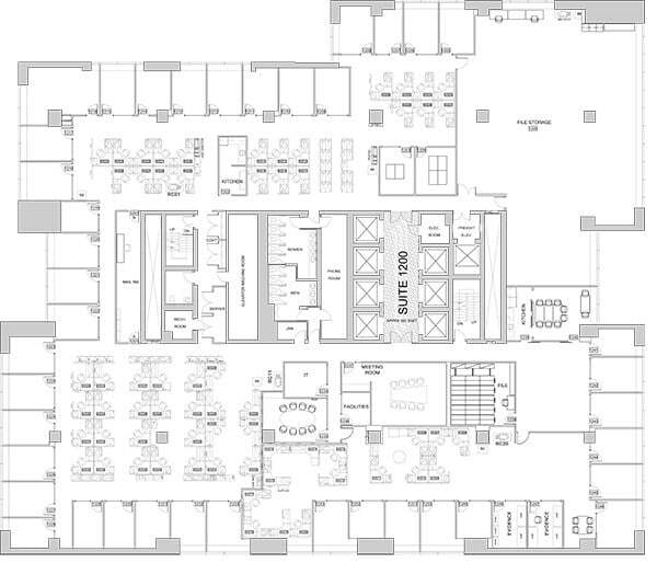 393 University Ave, Toronto, ON à louer Plan d’étage- Image 1 de 1