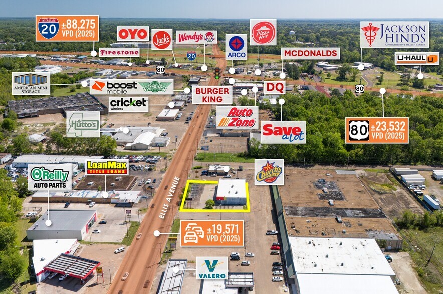 1259 Ellis Ave, Jackson, MS à louer - Photo du bâtiment - Image 2 de 8