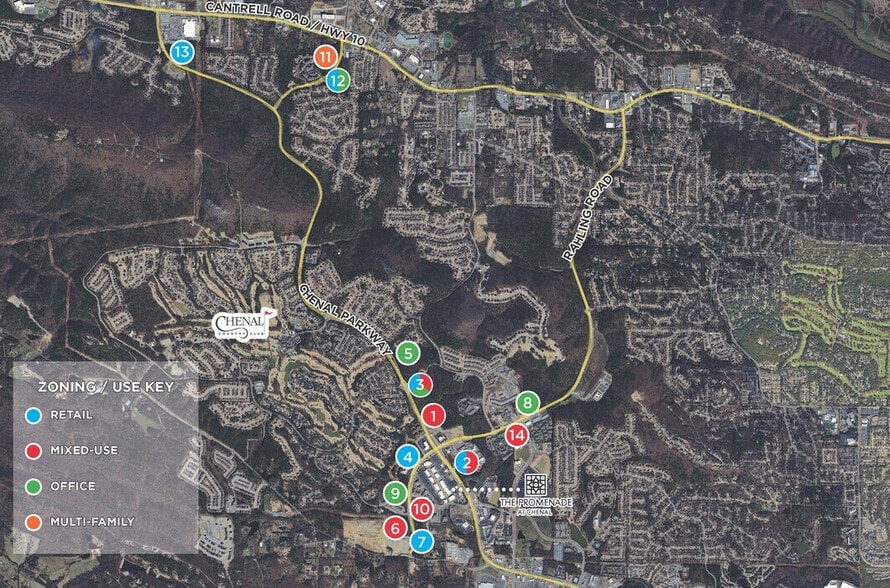 Cantrell Road & Chenonceau Blvd, Little Rock, AR for sale - Aerial - Image 1 of 3