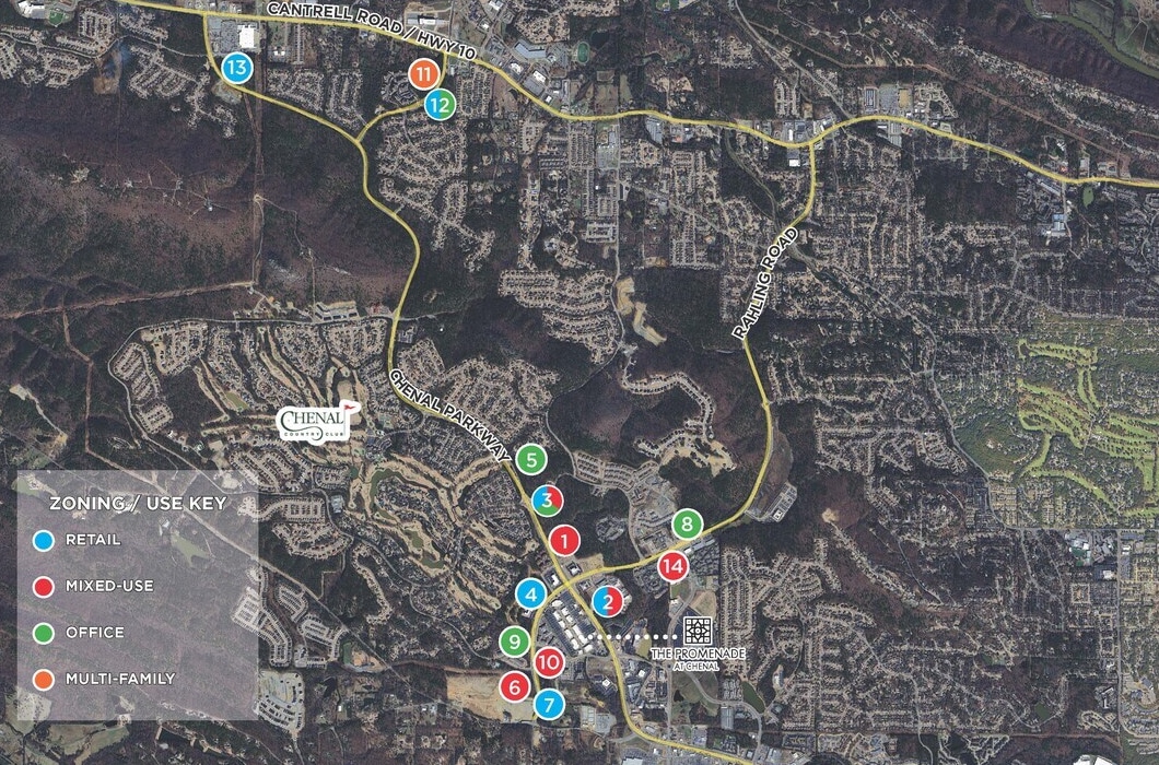 Cantrell Road & Chenonceau Blvd, Little Rock, AR for sale Aerial- Image 1 of 4