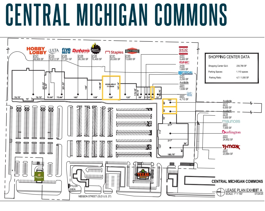 2125-2191 S Mission St, Mount Pleasant, MI for lease Floor Plan- Image 1 of 1