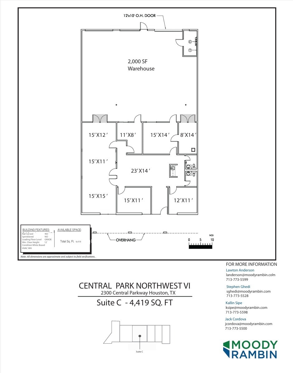 2501 Central Pky, Houston, TX à louer Plan d’étage- Image 1 de 1