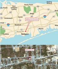 1707-1735 Montauk Hwy, Bellport Village, NY - AÉRIEN Vue de la carte