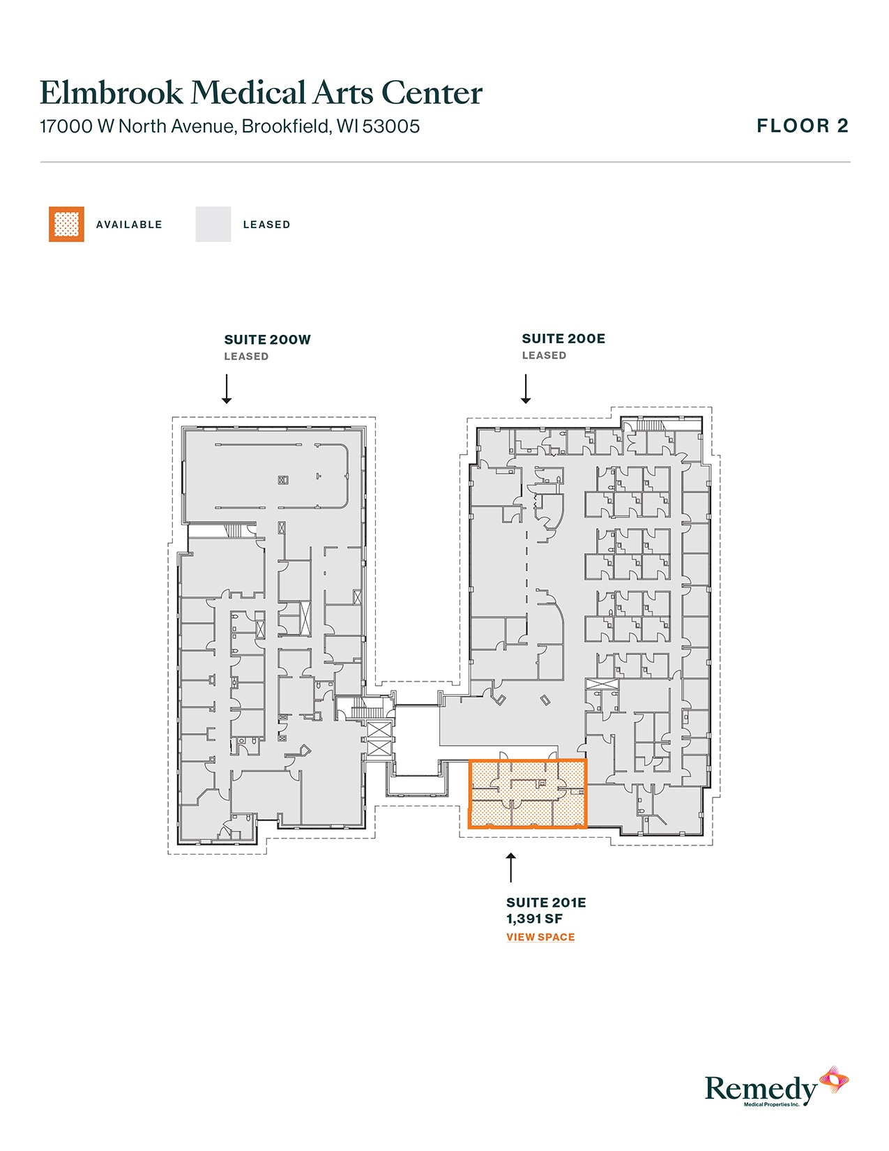 17000 W North Ave, Brookfield, WI for lease Floor Plan- Image 1 of 3