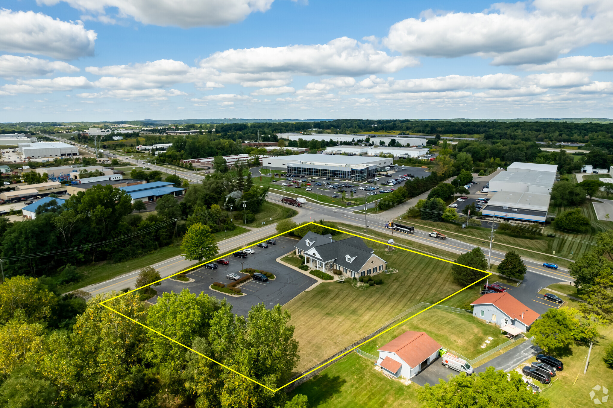 53425-53445 Grand River Ave, New Hudson, MI for sale Aerial- Image 1 of 1