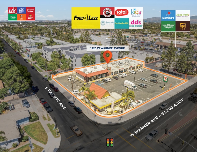 1417-1431 W Warner Ave, Santa Ana, CA for sale - Building Photo - Image 2 of 6