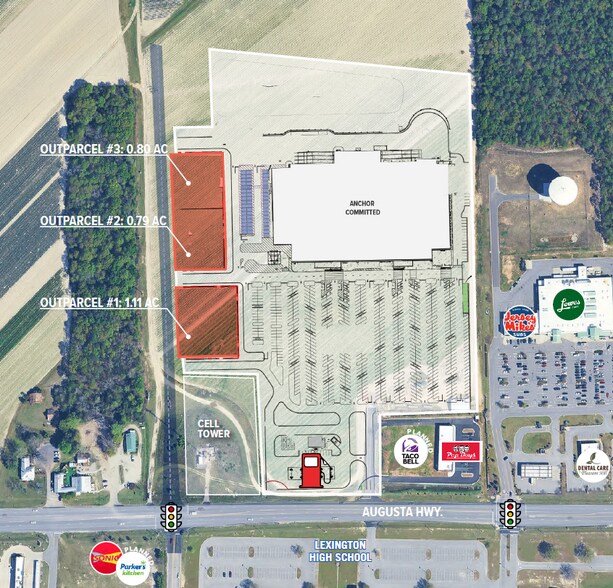 2474 Augusta Hwy, Lexington, SC for sale - Aerial - Image 2 of 2