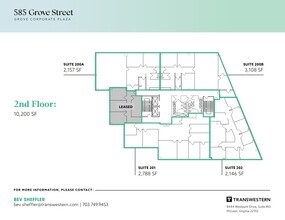 555 Grove St, Herndon, VA à louer Plan d’étage- Image 2 de 2