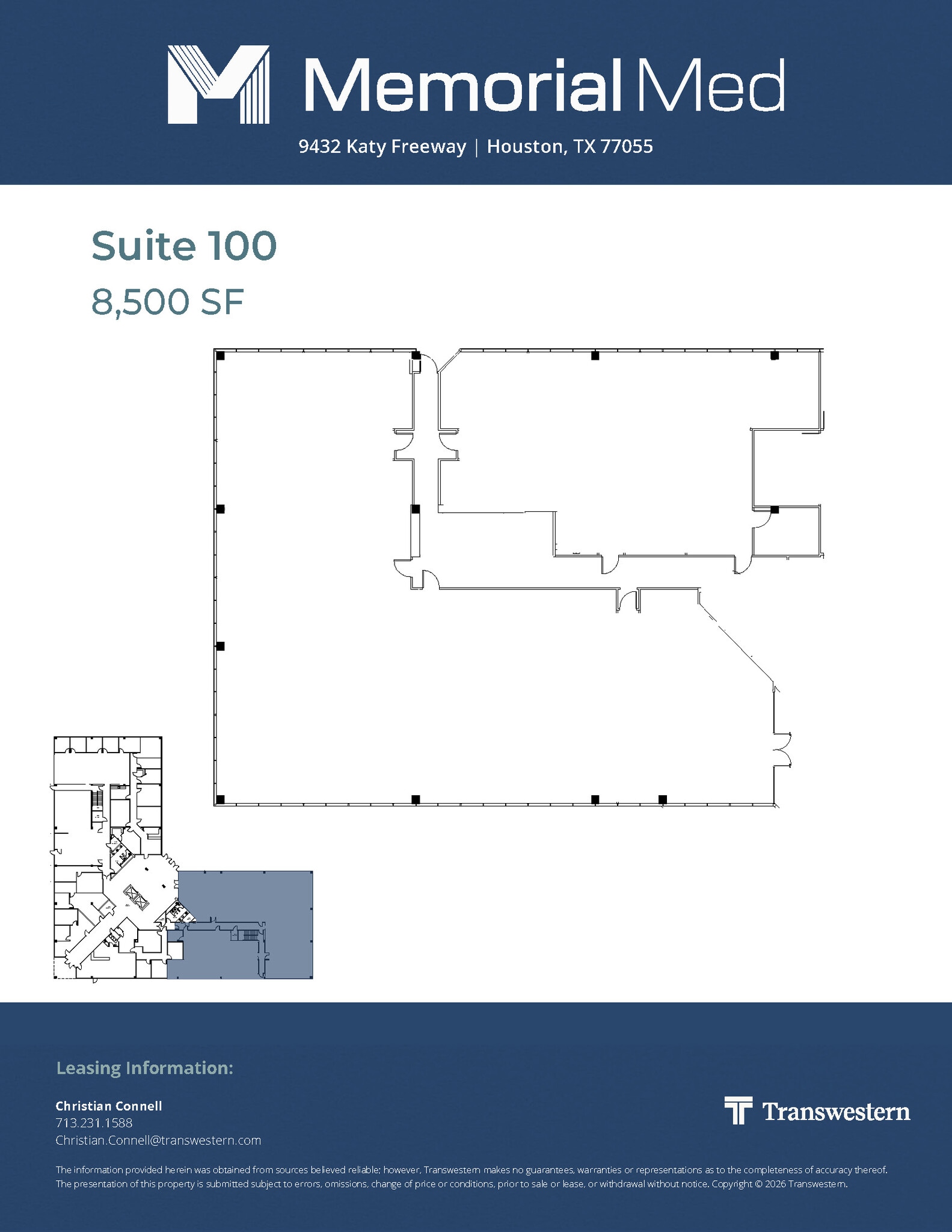 9432 Katy Fwy, Houston, TX à louer Plan d’étage- Image 1 de 1