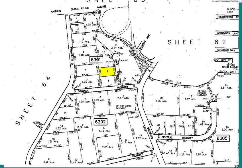 7145 Colonial Ln, Pennsauken, NJ à louer - Plan cadastral - Image 2 de 3