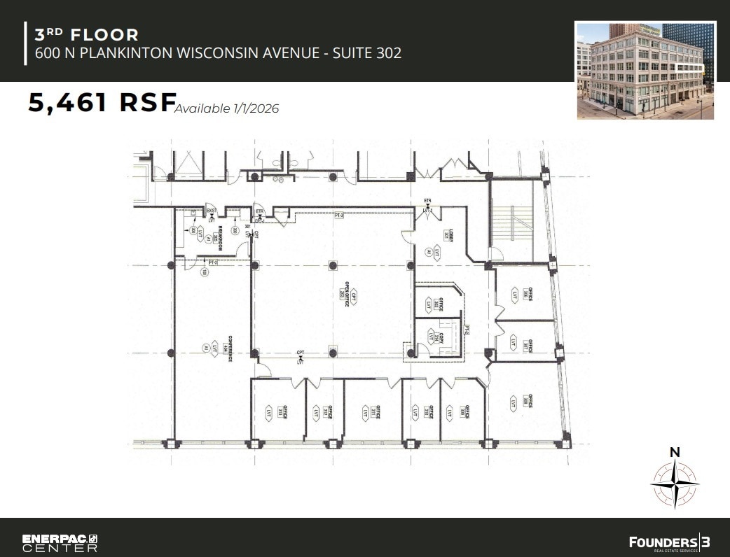 600 N Plankinton Ave, Milwaukee, WI for lease Floor Plan- Image 1 of 1