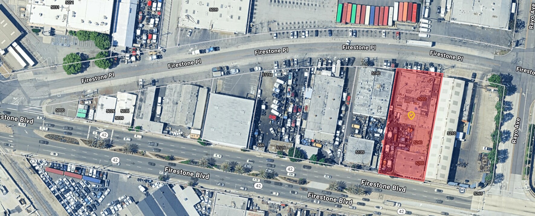 5200-5202 Firestone Pl, South Gate, CA à vendre Aérien- Image 1 de 1
