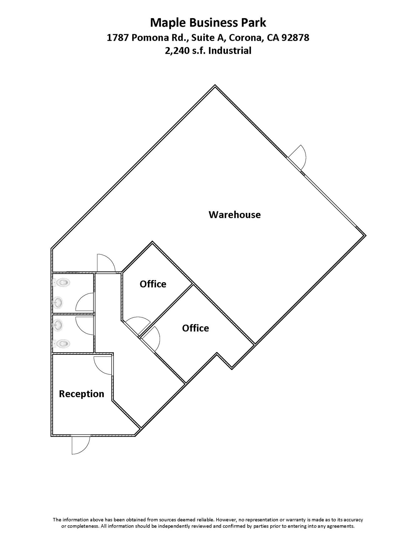 127 Business Center Dr, Corona, CA for lease Floor Plan- Image 1 of 1