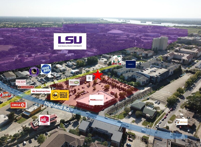Highland Rd & W State St, Baton Rouge, LA à louer - Photo du bâtiment - Image 2 de 3