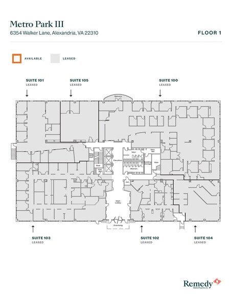 6354 Walker Ln, Alexandria, VA à louer - Plan d’étage - Image 2 de 6