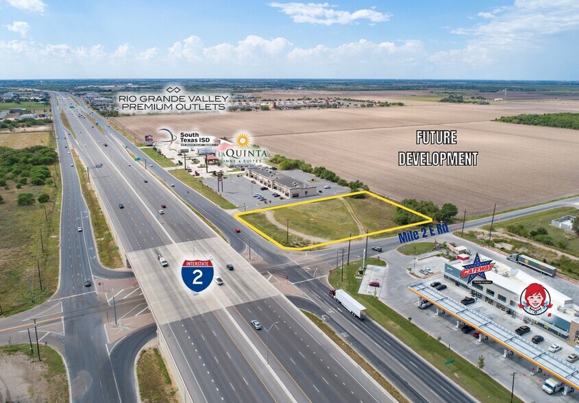 Expressway 83, Mercedes, TX à vendre - Aérien - Image 2 de 7