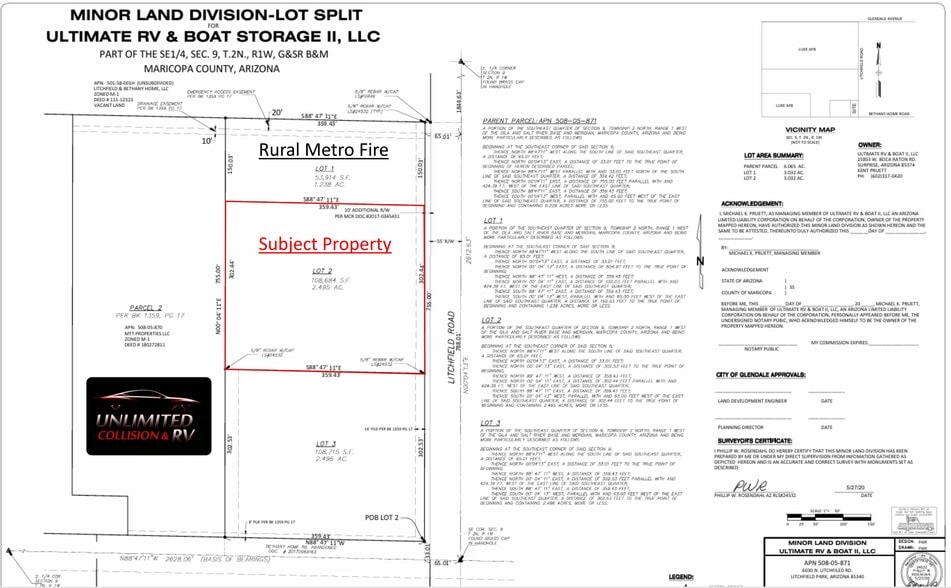 6030 N Litchfield Rd, Litchfield Park, AZ for sale - Plat Map - Image 2 of 2
