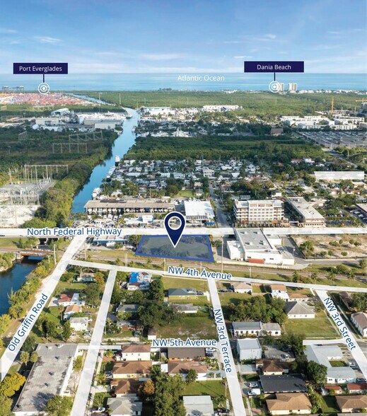 321 N Federal Hwy, Dania, FL à vendre - Aérien - Image 3 de 7