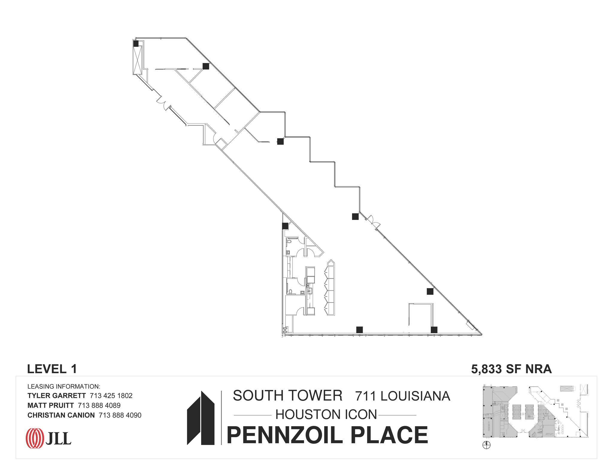 711 Louisiana St, Houston, TX for lease Floor Plan- Image 1 of 2