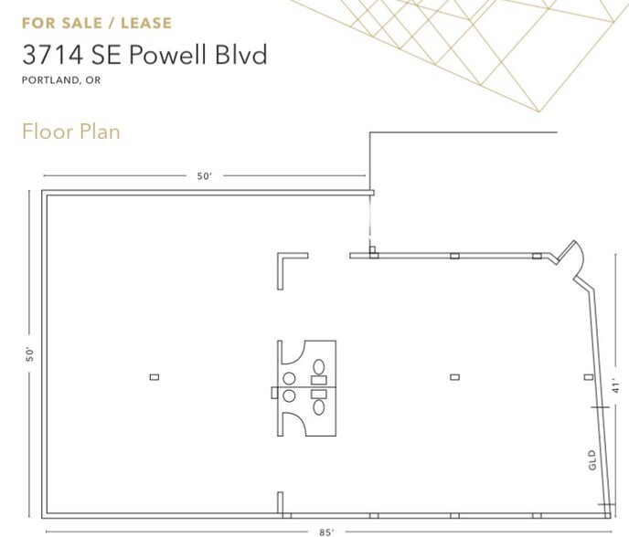 3714 SE Powell Blvd, Portland, OR à louer - Plan d’étage - Image 2 de 12