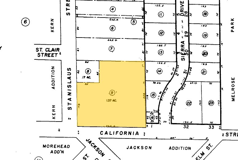1710 California St, Escalon, CA à louer - Plan cadastral - Image 3 de 5
