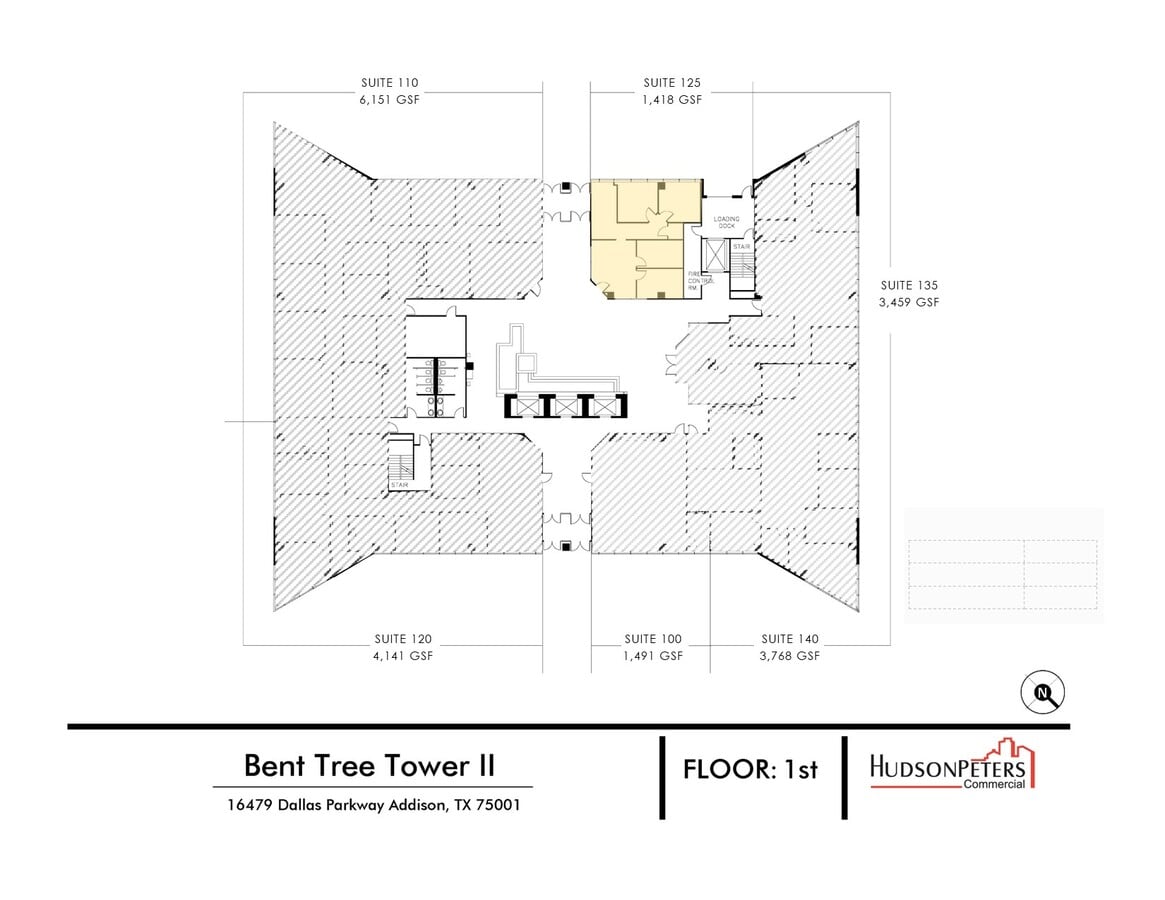 16479 Dallas Pky, Addison, TX 75001 - Unité 125 - - Plan d’étage - Image 1 of 1