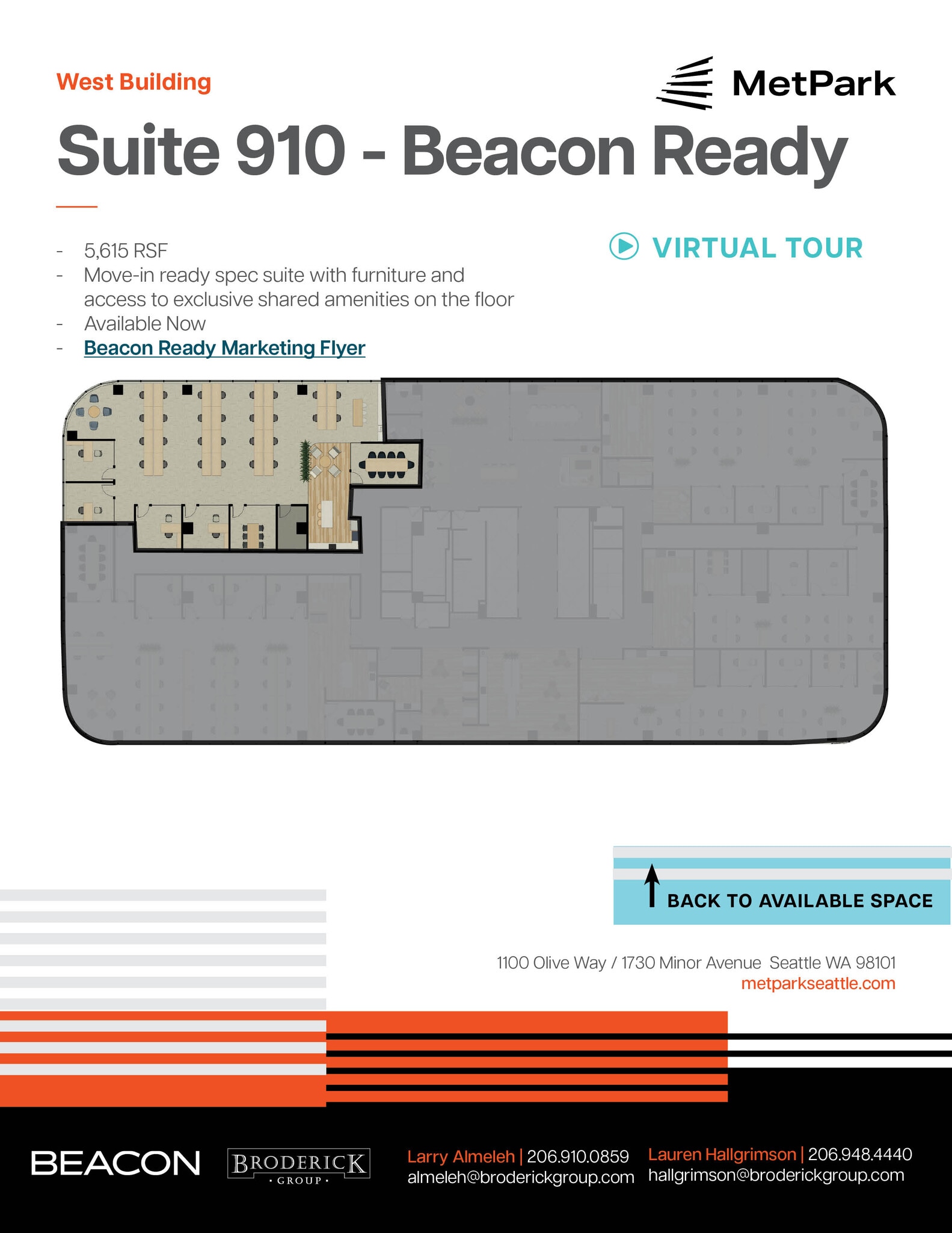 1100 Olive Way, Seattle, WA à louer Plan d’étage- Image 1 de 1