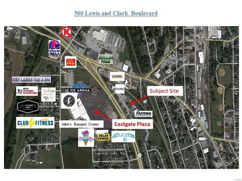 560 Lewis and Clark Blvd, East Alton, IL à vendre - Photo du bâtiment - Image 3 de 4
