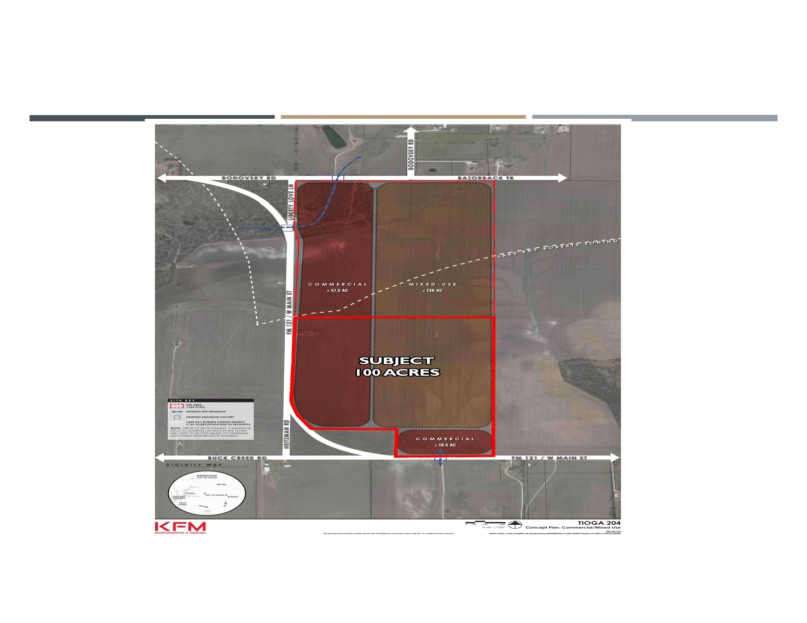 410 Main st, Tioga, TX à vendre Plan de site- Image 1 de 5