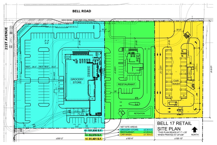 Bell Rd & 19th Ave, Phoenix, AZ à vendre - Plan de site - Image 1 de 1