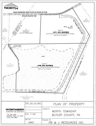 Plus de détails pour 0 Route 108, Slippery Rock, PA - Terrain à vendre
