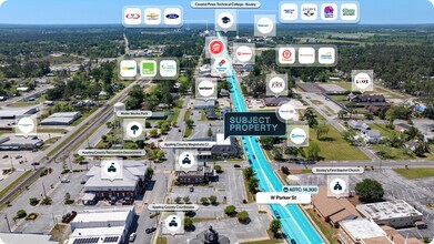 105 W Parker St, Baxley, GA - AERIAL  map view - Image1