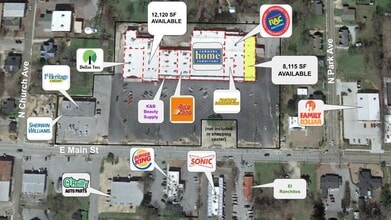 335-339 E Main St, Brownsville, TN - Aerial  map view