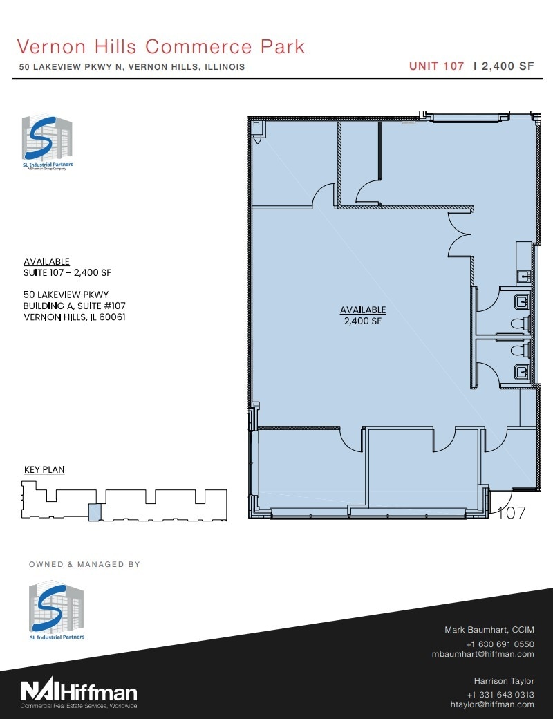100 N Fairway Dr, Vernon Hills, IL for lease Floor Plan- Image 1 of 1