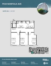7900-7920 Norfolk Ave, Bethesda, MD à louer Plan d’étage- Image 1 de 2