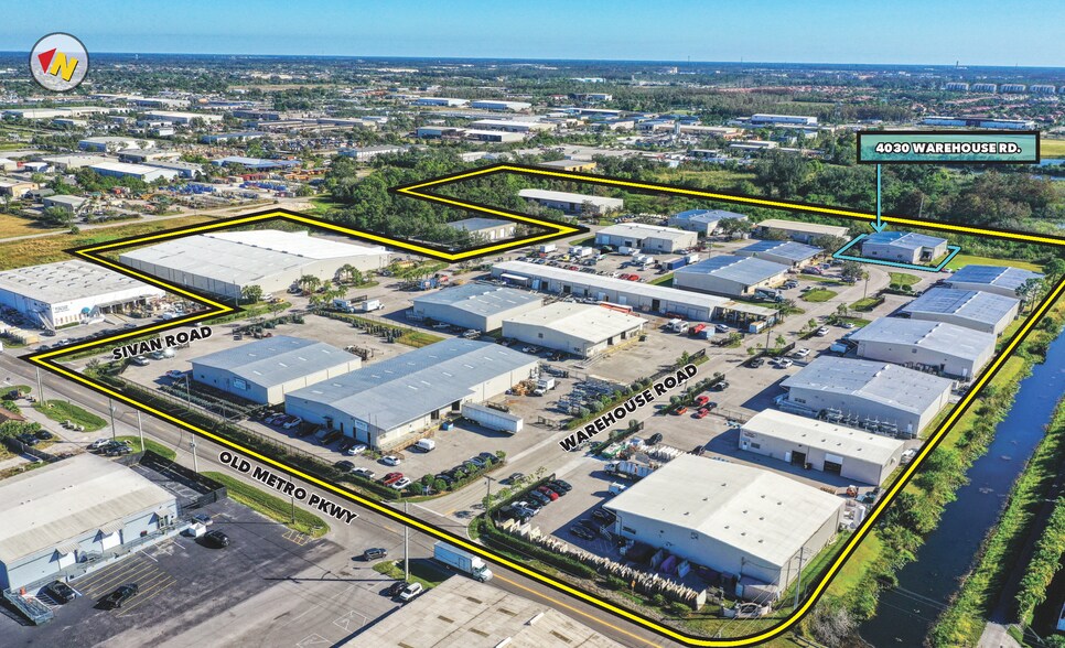 4011 Sivan Rd, Fort Myers, FL for lease - Aerial - Image 1 of 3