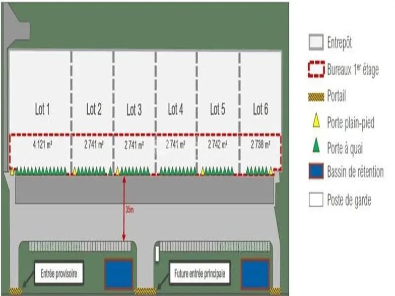 Industrial in Trappes for lease - Site Plan - Image 3 of 7