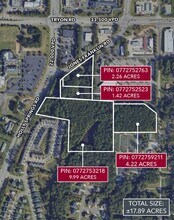 6115 Holly Springs Rd, Raleigh, NC - AÉRIEN  Vue de la carte