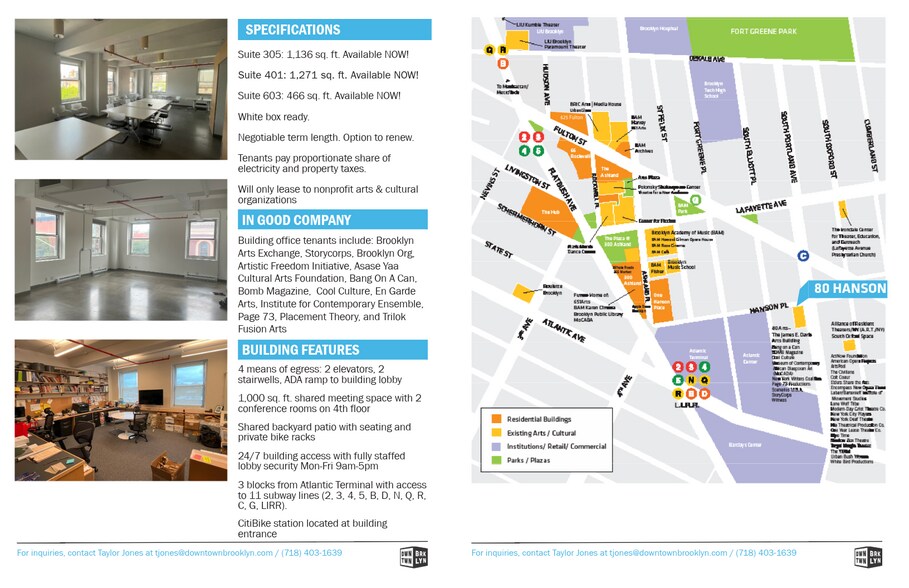 80 Hanson Pl, Brooklyn, NY à louer - Photo du bâtiment - Image 2 de 8