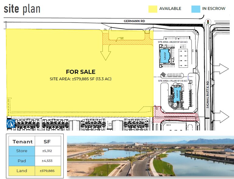 SWC Signal Butte & Germann Road, Queen Creek, AZ à vendre - Photo du bâtiment - Image 2 de 3